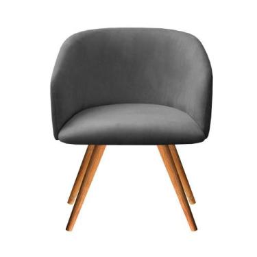 Imagem de Poltrona Atenas Cadeira Pé Palito Madeira Decoração Recepção, Sala, Me