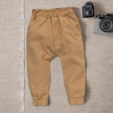 Imagem de Calça Jogger Ecolinho Caqui para bebês Meninos 0-12 Meses - Era Uma Ve