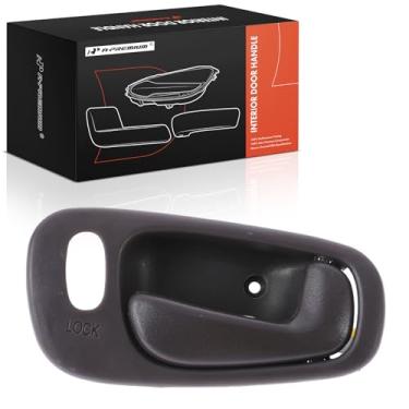 Imagem de A-Premium Maçaneta interna do lado do passageiro dianteiro direito compatível com Toyota Corolla e Chevrolet Prizm, 1998 1999 2000 2001 2002, marrom, com fechaduras elétricas, substituição #