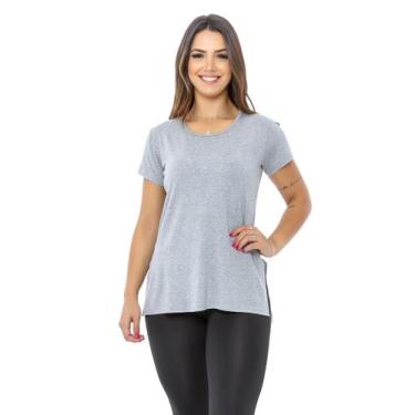 Imagem de Blusa Veste Legging Academia Moda Feminina - Adamas, P, Cinza