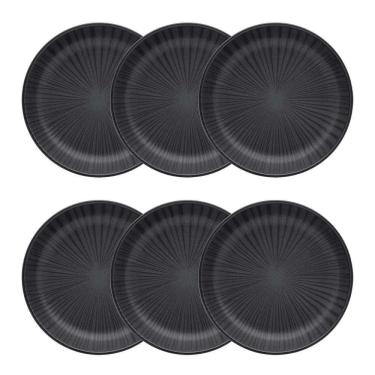 Imagem de Conjunto De Pratos Fundos 06 Peças Flat ônix Oxford