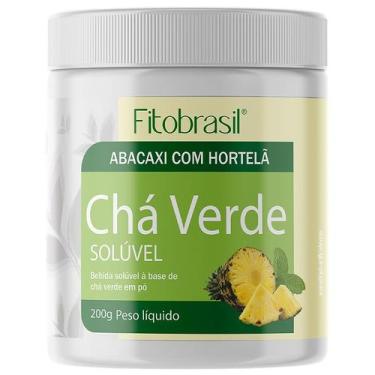 Imagem de Chá Verde Solúvel Sabor Abacaxi Com Hortelã 200g - FITOBRASIL