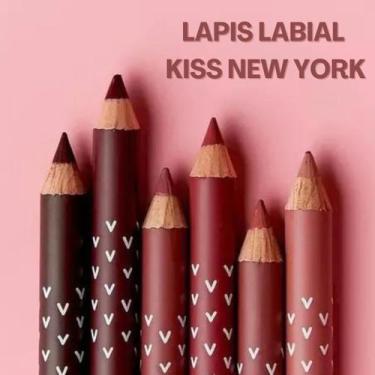 Imagem de Lapis Labial Delineador Madeira Kiss New York Ultra Easy Marsala