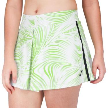 Imagem de Saia Shorts Joma Challenge Verde e Branco-PP