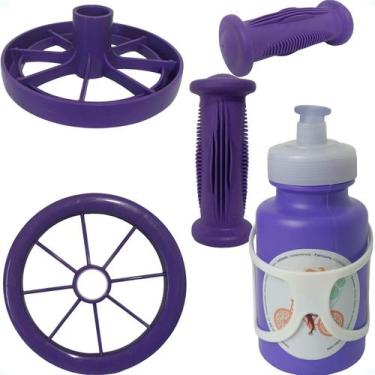 Imagem de Punho Garrafinha Rodinha Avulsa P/ Bicicleta Aro 12 Nathor, Roxo