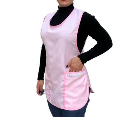 Imagem de Avental Bata Frente e Costas com dois bolsos Frontal kit 10 peças - Ar