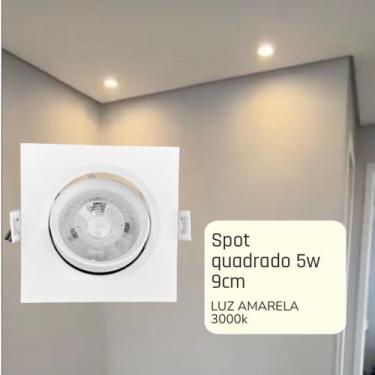 Imagem de Spot led quadrado 5w embutir sanca gesso - LEDCOM