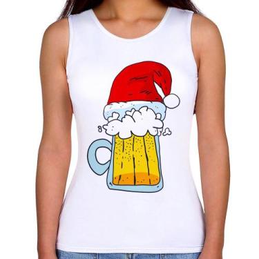 Imagem de Regata Feminina Merry Beer - Foca na Moda, Branco, G