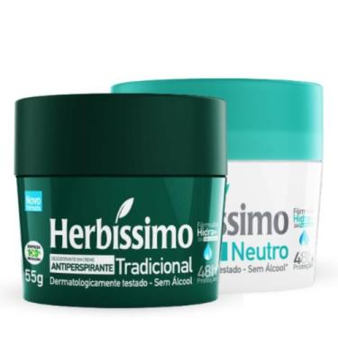 Imagem de Kit 2 Desodorante Neutro e Tradicional Herbíssimo 55G - Dana - Dana Co