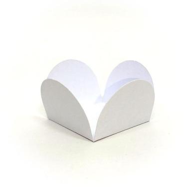 Imagem de Forminhas para Doces 4 Pétalas Branco  - 500 unidades - FunFestas