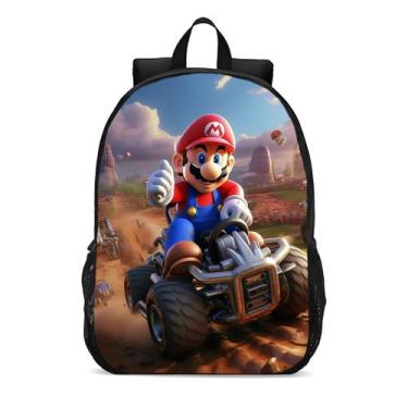 Imagem de Mochila Escolar Infanto Juvenil Mario Jogos Novidades 0467 - Geek Skin