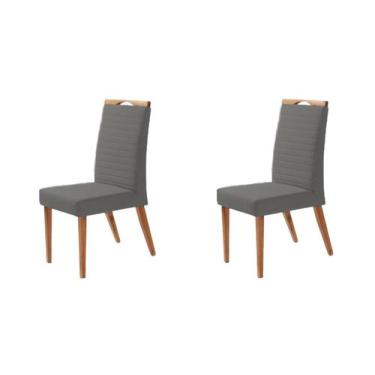 Imagem de Kit 2 Cadeiras Itália - Linho Francês - Gran Decore
