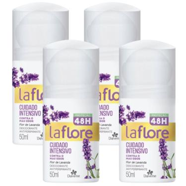 Imagem de 4UN Desodorante La Flore Roll On Flor De Lavanda 50ml Davene