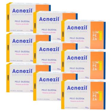 Imagem de Kit c/9 und Acnezil Sabonete em Barra 70g Pele Oleosa