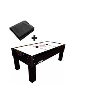 Imagem de MESA DE AERO HOCKEY COM KIT 2 Rebatedores Bivolt , 2 Discos 1048 KLOPF
