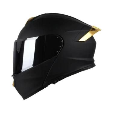 Imagem de Capacete de Motocicleta Unissex com Viseira Flip Up - Aprovado Dot - E