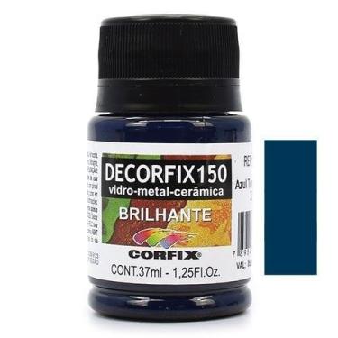 Imagem de Tinta Decorfix 150 Brilhante 37ml - Metal, Vidro e Cerâmica, 324 AZUL 
