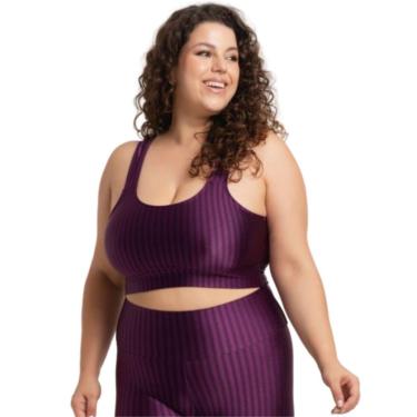 Imagem de Top Fitness Plus Size New Zig 3D Plus Size Bella Fiore Com Bojo Removível Alta Compressão Academia-Feminino