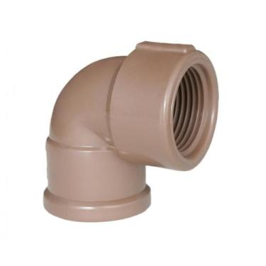 Imagem de Joelho De Redução Soldável Plastilit Marrom 25Mm X 1/2 90