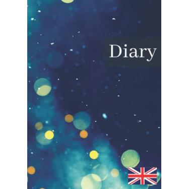 Imagem de Diary | Blue Bokeh Cover: | A4 | July 2022 - December 2023 | 18 Month | Week Per View | Appointment Planner | UK Holidays and Observances