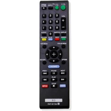 Imagem de RMT-B119A Ajuste remoto substituído para Sony Blu-Ray Disc DVD Player BDP-XX510 BDPBX59 BDP-BX59 BDPS1100 BDP-S1100 BDPS2100 BDP-S2100 BDPS3100 BDP-S3100/BF BDPBX1100 BDP-S3 100 BDP-BX110