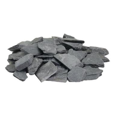 Imagem de Lechloris Pedra de Ardósia Natural de 20 Libras-Pedras de Ardósia de 0,41,2" para Aquários, Decoração de Aquários, Terrários, Paisagismo Aquático-Jardins Em Miniatura Ou de Fadas, Modelo de Paisagismo