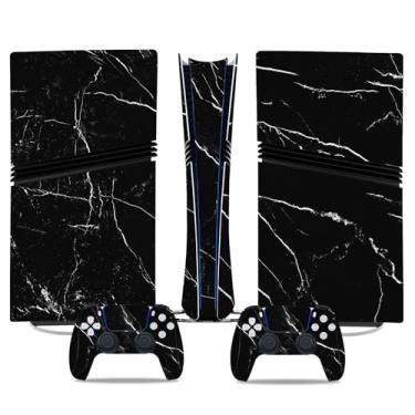 Imagem de Capa de console SYGTOYUE para PS5 Pro Digital, película protetora para controle (preto)