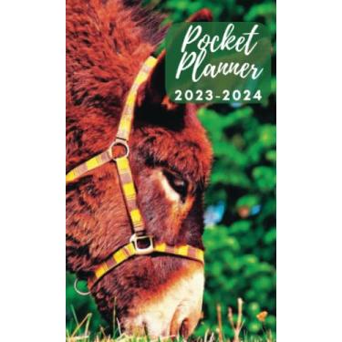 Imagem de 2023-2024 Donkeys Pocket planner: Cute Donkey Pocket Planner |Two-Year Planner Personalized Schedule, Appointments |2 Year Small Pocket Appointment ... 24 Months From January 2023 to December 2024