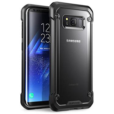 Imagem de SUPCASE Capa para Samsung Galaxy S8+ Plus, capa transparente protetora híbrida premium série Unicorn Beetle para Samsung Galaxy S8+ Plus versão 2017, pacote de varejo (Frost/Preto)