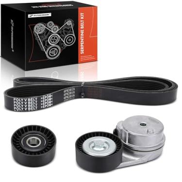 Imagem de A-Premium Kit de correia de transmissão serpentina do motor compatível com carros Volkswagen - Routan 2009 2010 - OHV 3.8L