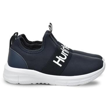Imagem de Hurley Tênis infantil slip on - Sapatos para meninos e meninas - Tênis infantil unissex para corrida e caminhada - Leve e respirável para conforto durante todo o dia, Azul marino, 6 Big Kid