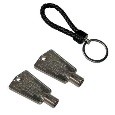 Imagem de Beaufan 297147700 Chave de porta serve para modelos de geladeira Frigidaire, Kenmore e Electrolux, também serve para Gibson & Hotpoint, compare com a peça nº 216702900, pacote com 2 chaves de metal e