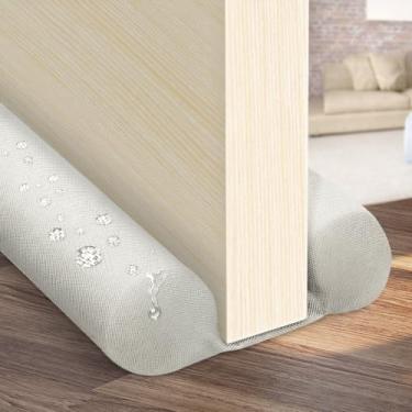 Imagem de Efoxcity Bloqueador de Correntes de Ar para Porta, Tamanho 30" A 36", Bloqueador de Correntes de Ar Sob A Porta, Protetor de Porta, Bloqueador de Som para Porta, Varredor de Porta