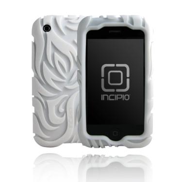 Imagem de Incipio Capa de silicone dermaSHOT tribal série LAB para iPhone 3G/3GS - branca