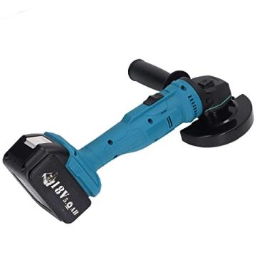Imagem de Esmerilhadeira Angular Sem Fio, Esmerilhadeira de Metal Sem Escova Com Velocidade de 10.000 RPM para Corte, Polimento, Esmerilhamento de Azulejos, Remoção de Ferrugem (para