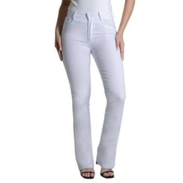 Imagem de Calça Sarja Sawary Boot Cut - 279014 - Branco 36-Feminino