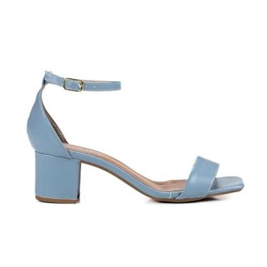 Imagem de Sandália Feminina Viviane Moda Salto Grosso Baixo 5 cm Moderna