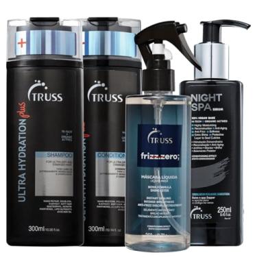 Imagem de Kit TRUSS Ultra Hydration Plus + Night Spa + Frizz Zero (4 Produtos)