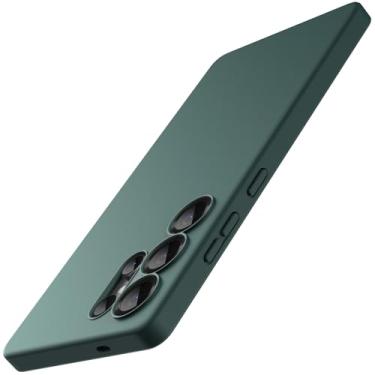 Imagem de JETech Capa Slim Fit para Samsung Galaxy S25 Ultra 5G, Proteção Total da Lente da Câmera, Case Protetora Fina de TPU Macio para Telefone, Capinha Acabamento Fosco (Verde Meia-Noite)