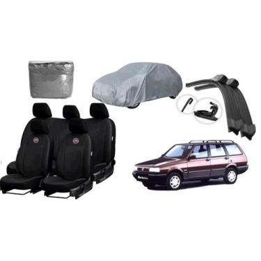 Imagem de Kit Elba 86-96: Capa de Couro + Capa de Cobrir + Limpador de Parabrisa