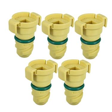 Imagem de X AUTOHAUX Bujão de drenagem de óleo de motor de carro ABS 5 peças de substituição para Ford F150 2015-2021 FT4Z-6730-A BC3Z-6730-A