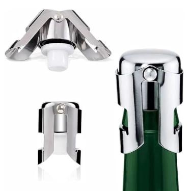 Imagem de TAMPA ROLHA VINHO CHAMPANHE ESPUMANTE BOMBA DE PRESSAO SELADORA GARRAFA A VACUO LUXO BAR ADEGA