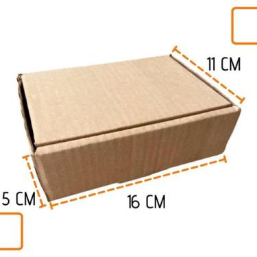 Imagem de Kit com 25 Caixas de Papelão pequena Sedex  16x11x5 montável  envio co
