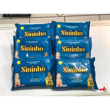 Imagem de Toalhinha Umedecida Sininho Livre de Alcool com Aloe Vera Kit C/6 Paco