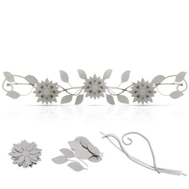 Imagem de Leinuosen Artes de parede de flores de metal para iniciantes praticarem decorações de parede de flores, soldagem de aço inoxidável 201, metal de treinamento de soldagem para Tig, Mig, gás, arco,