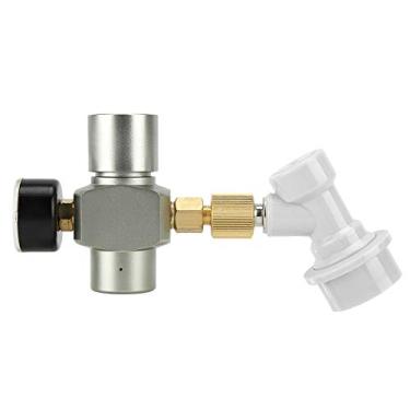 Imagem de Regulador de CO2 Desconecção de Gás para Cerveja Homebrew 0-60psi Ferramenta de Fabricação de Pressão para Cerveja Caseira de Alumínio 1 Carregador 1 Desconecção de Gás 1 Conector