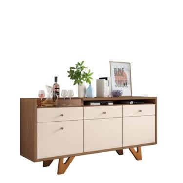 Imagem de Aparador Buffet Armário Multiuso Sala Estar Cozinha Cantinho Café 2 Po