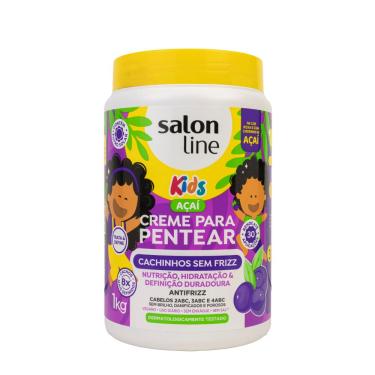 Imagem de Salon Line Kids Açai Cachinhos Sem Frizz Creme 1000ml