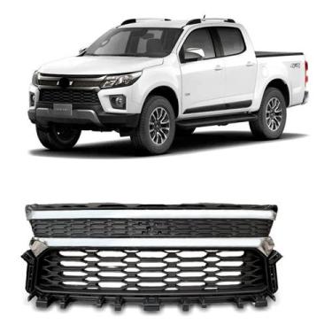 Imagem de Grade Radiador C/ Friso Cromado S/ Emblema S10 2021 A 2023 - SP ACESSÓ