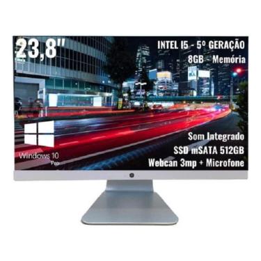 Imagem de Computador All In One I5 8 Gb 23.8 5 Ger Webcam 512 Gb Ssd